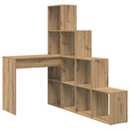 vidaXL Eck-Schreibtisch Artisan-Eiche 101,5 x 149,5 x 149,5 cm
