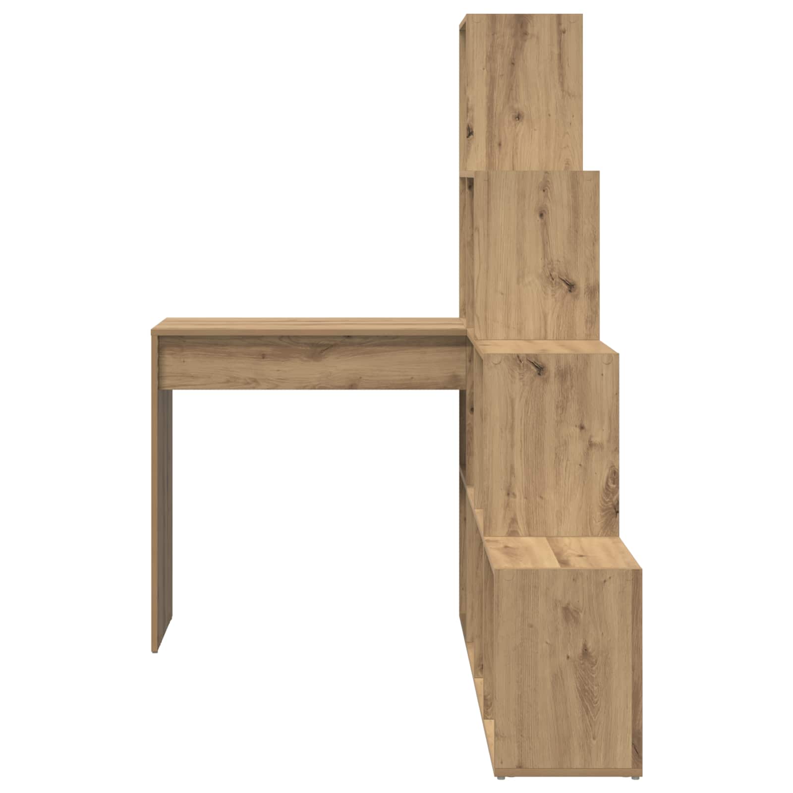 vidaXL Eck-Schreibtisch Artisan-Eiche 101,5 x 149,5 x 149,5 cm