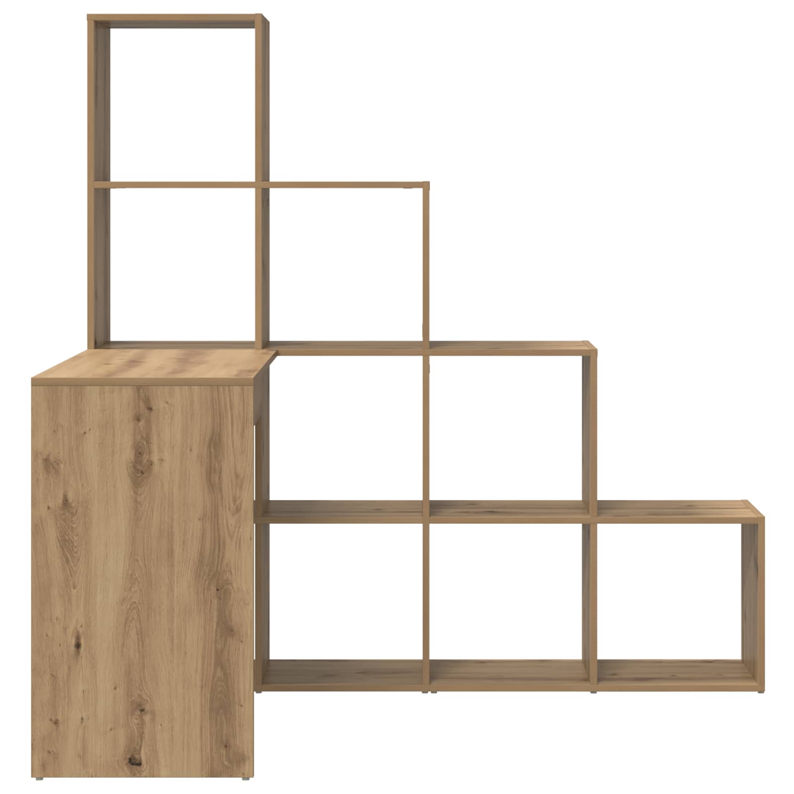 vidaXL Eck-Schreibtisch Artisan-Eiche 101,5 x 149,5 x 149,5 cm