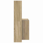 vidaXL Schreibtisch Sonoma-Eiche 138,5 x 55 x 143 cm Holzwerkstoff