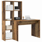 vidaXL Schreibtisch Altholz 138,5 x 55 x 143 cm Holzwerkstoff