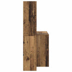 vidaXL Schreibtisch Altholz 138,5 x 55 x 143 cm Holzwerkstoff