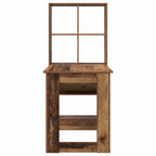 vidaXL Schreibtisch mit Regal Altholz 122 x 67 x 145 cm Holzwerkstoff