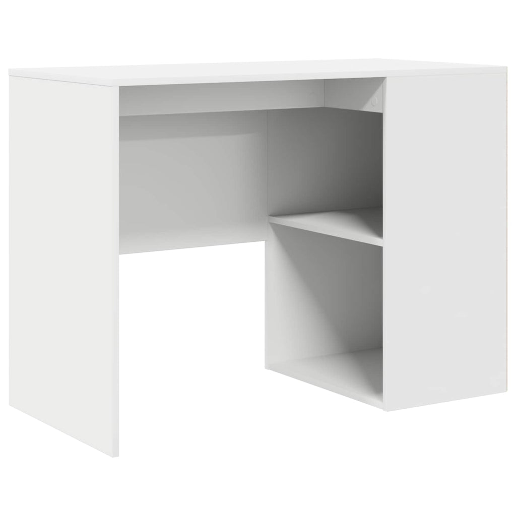 vidaXL Eck-Schreibtisch mit Schubladen Weiß 102 x 88 x 75 cm