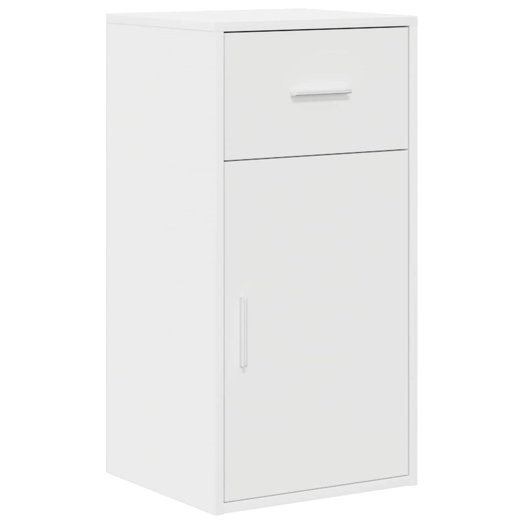 vidaXL Eck-Schreibtisch mit Schubladen Weiß 102 x 88 x 75 cm