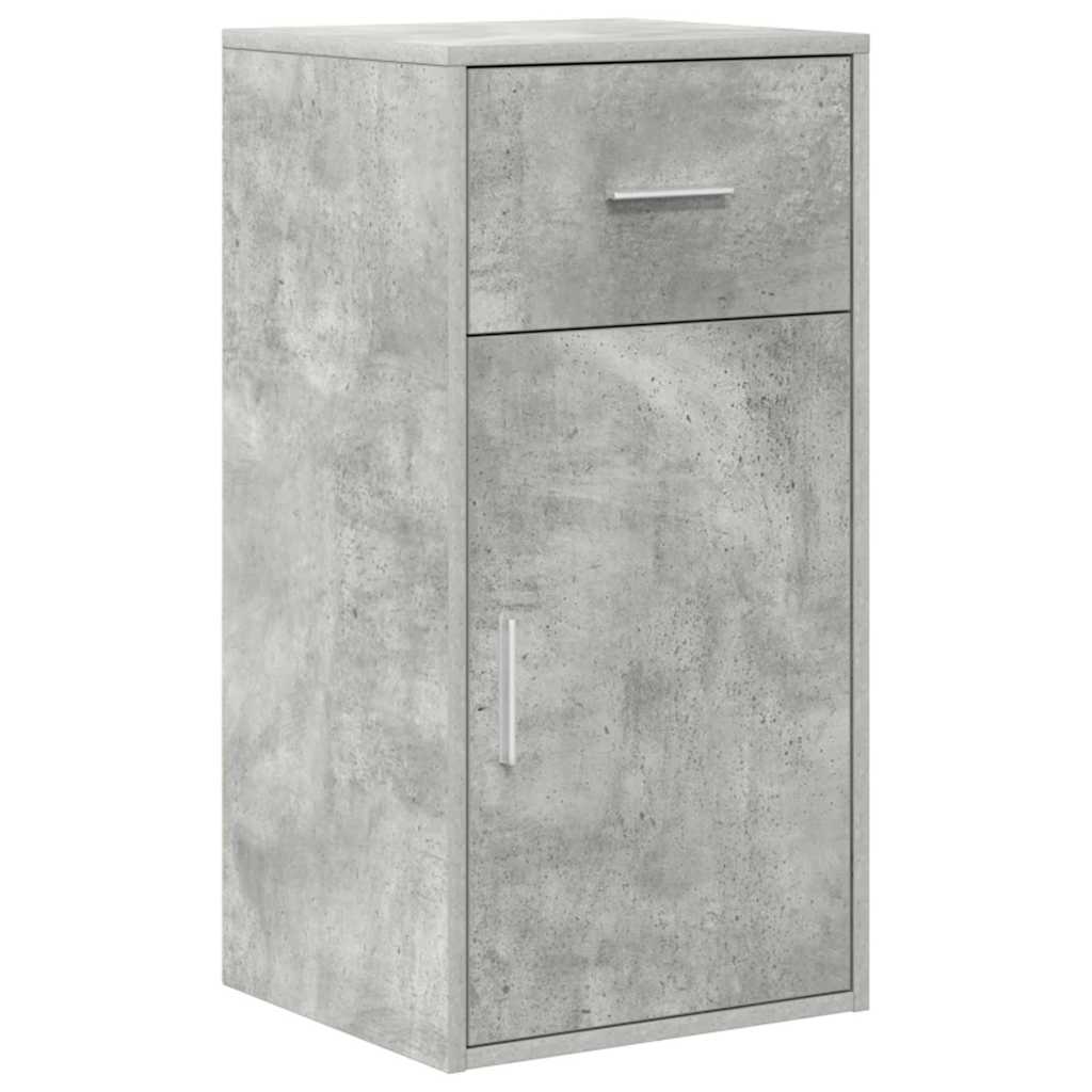 vidaXL Eck-Schreibtisch mit Schubladen Beton Grau 102 x 88 x 75 cm