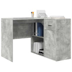 vidaXL Eck-Schreibtisch mit Schubladen Beton Grau 102 x 88 x 75 cm