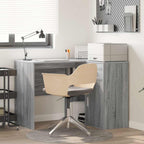 vidaXL Eck-Schreibtisch mit Schubladen Graues Sonoma 102 x 88 x 75 cm