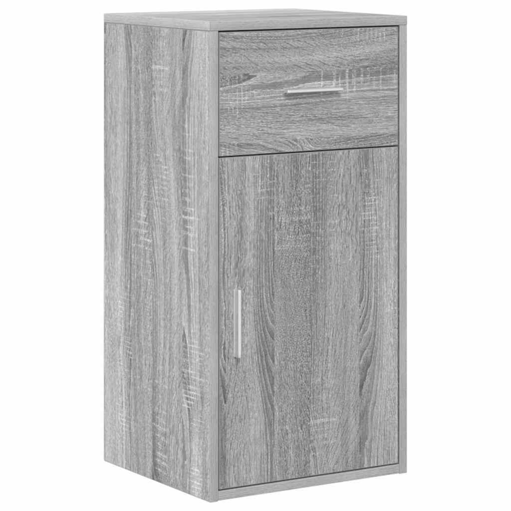 vidaXL Eck-Schreibtisch mit Schubladen Graues Sonoma 102 x 88 x 75 cm