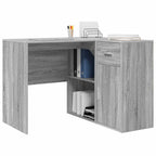 vidaXL Eck-Schreibtisch mit Schubladen Graues Sonoma 102 x 88 x 75 cm