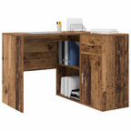 vidaXL Eck-Schreibtisch mit Schubladen Altholz 102 x 88 x 75 cm