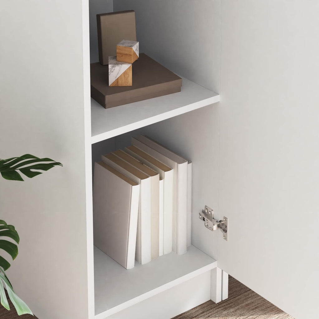 vidaXL Schreibtisch 2 pcs Weiß