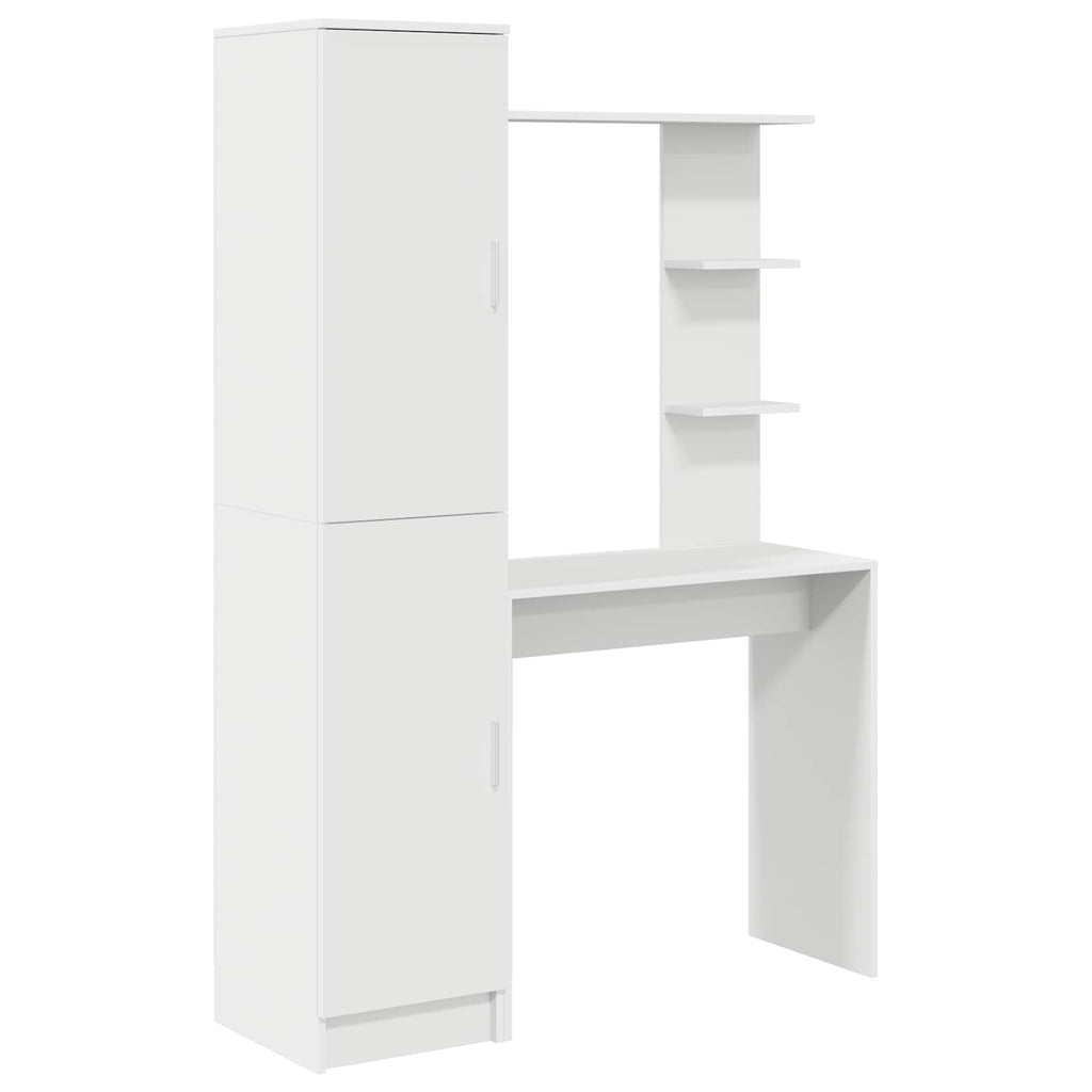 vidaXL Schreibtisch 2 pcs Weiß