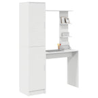 vidaXL Schreibtisch 2 pcs Weiß