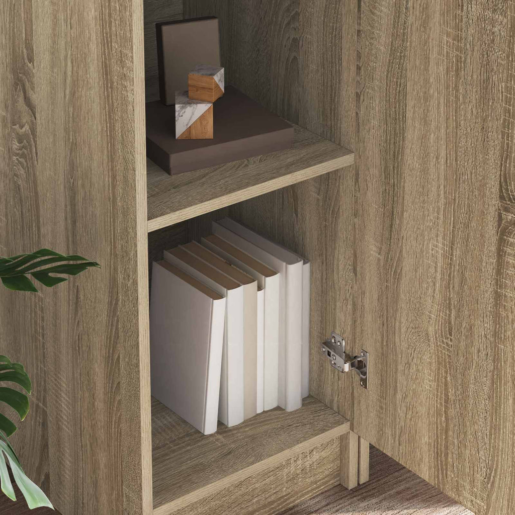vidaXL Schreibtisch 2 pcs Sonoma-Eiche