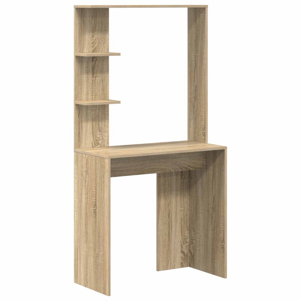 vidaXL Schreibtisch 2 pcs Sonoma-Eiche