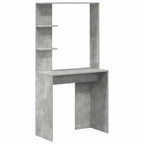 vidaXL Schreibtisch 2 pcs Beton Grau