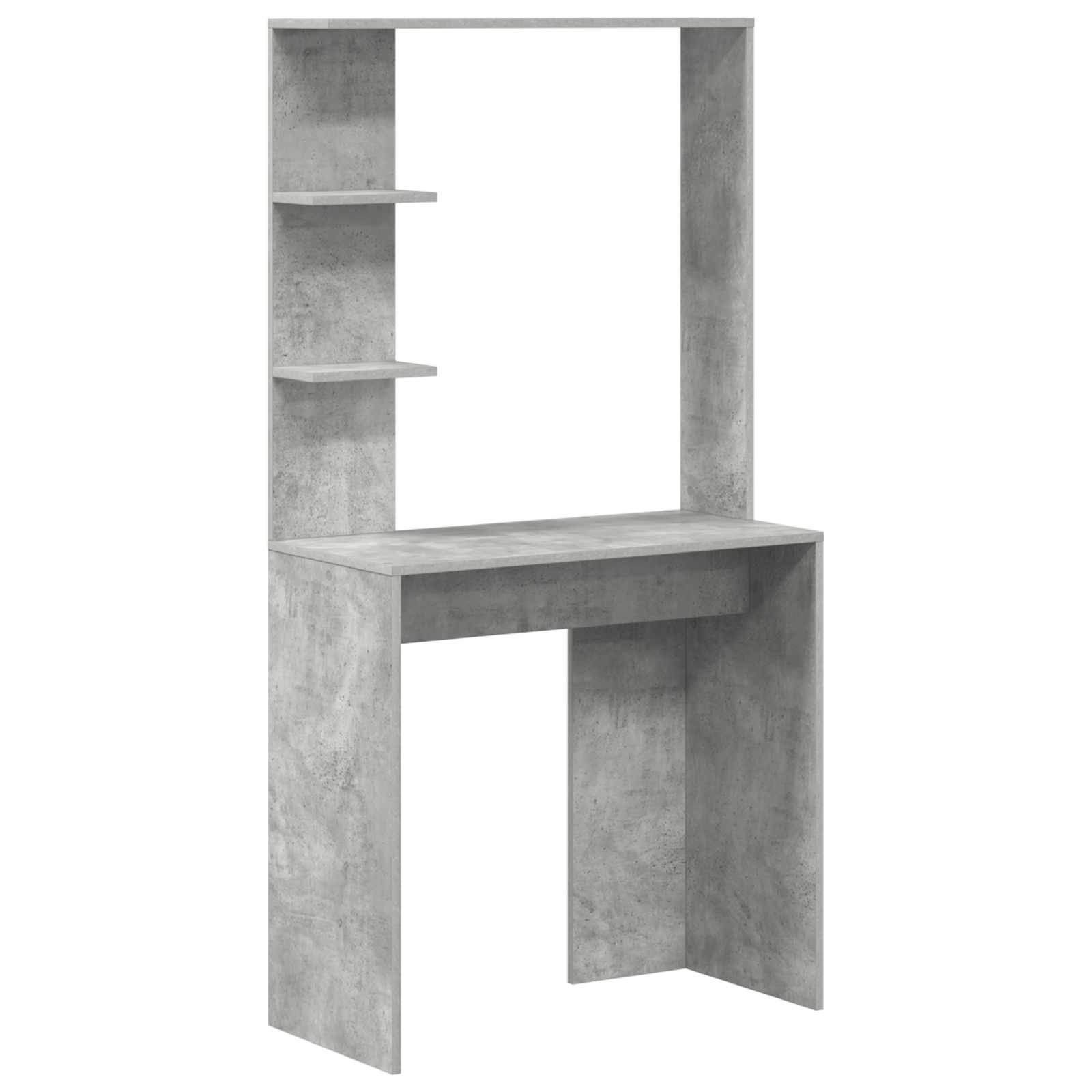 vidaXL Schreibtisch 2 pcs Beton Grau