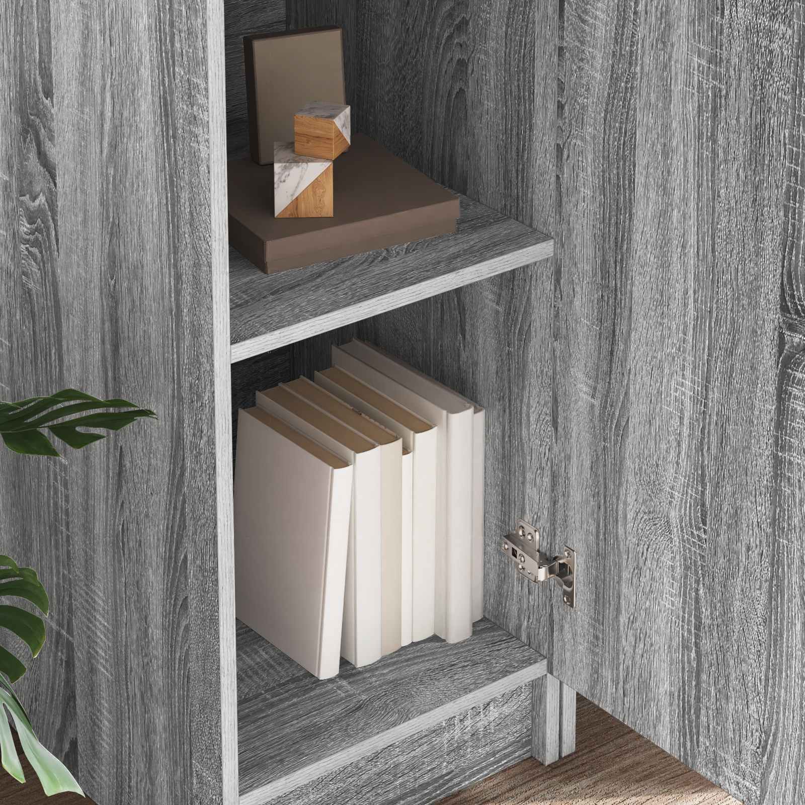 vidaXL Schreibtisch 2 pcs Graues Sonoma