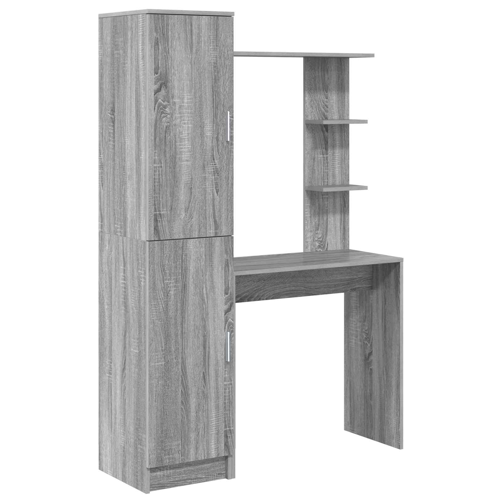 vidaXL Schreibtisch 2 pcs Graues Sonoma