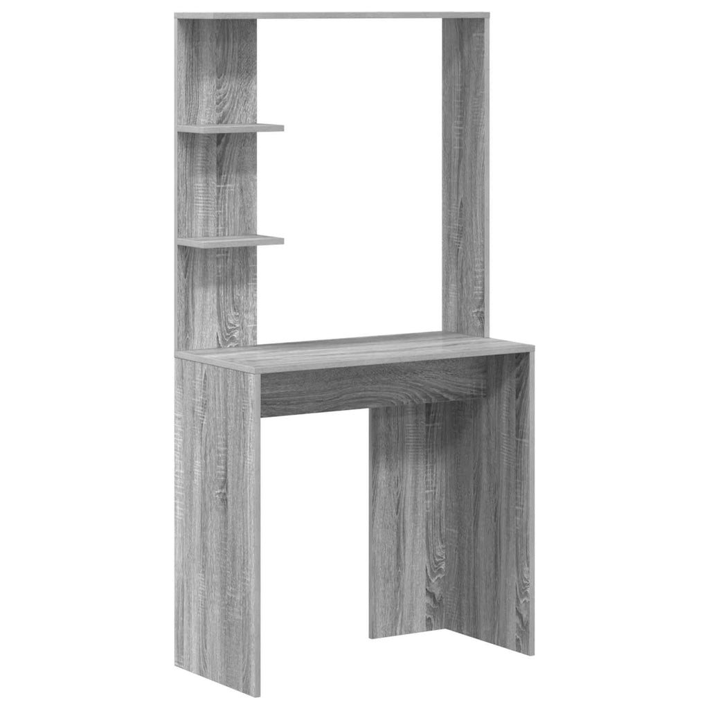 vidaXL Schreibtisch 2 pcs Graues Sonoma