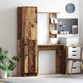 vidaXL Schreibtisch 2 pcs Altholz