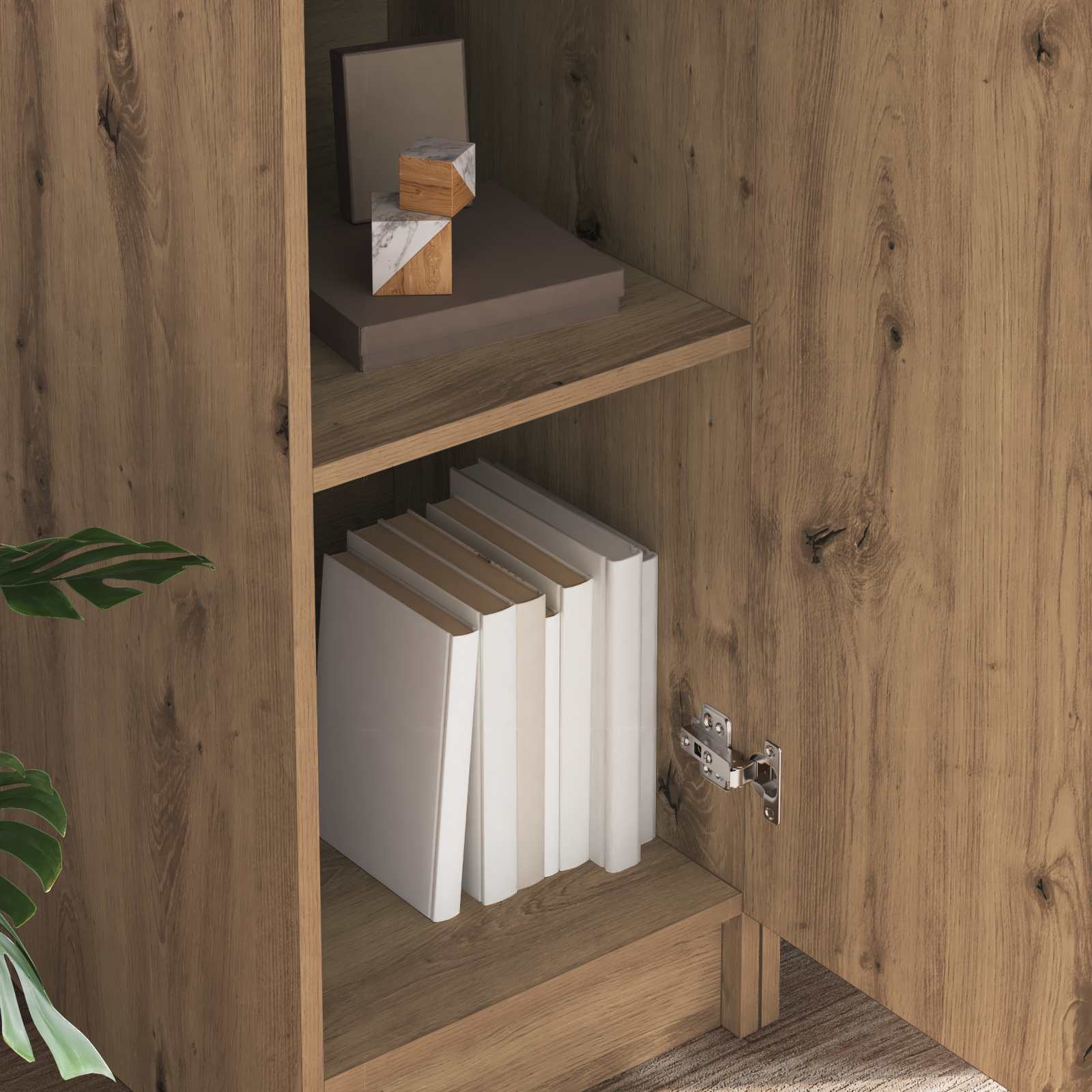 vidaXL Schreibtisch 2 pcs Artisan-Eiche