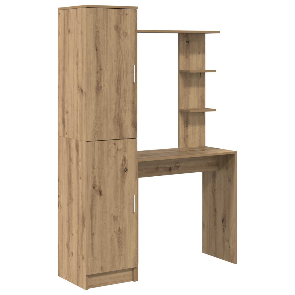 vidaXL Schreibtisch 2 pcs Artisan-Eiche