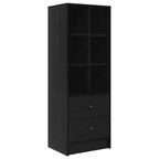 vidaXL Schreibtisch mit Schubladen 2 pcs Schwarz Eichen-Optik