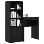 vidaXL Schreibtisch mit Schubladen 2 pcs Schwarz Eichen-Optik