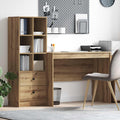 vidaXL Schreibtisch mit Schubladen 2 pcs Artisan-Eiche