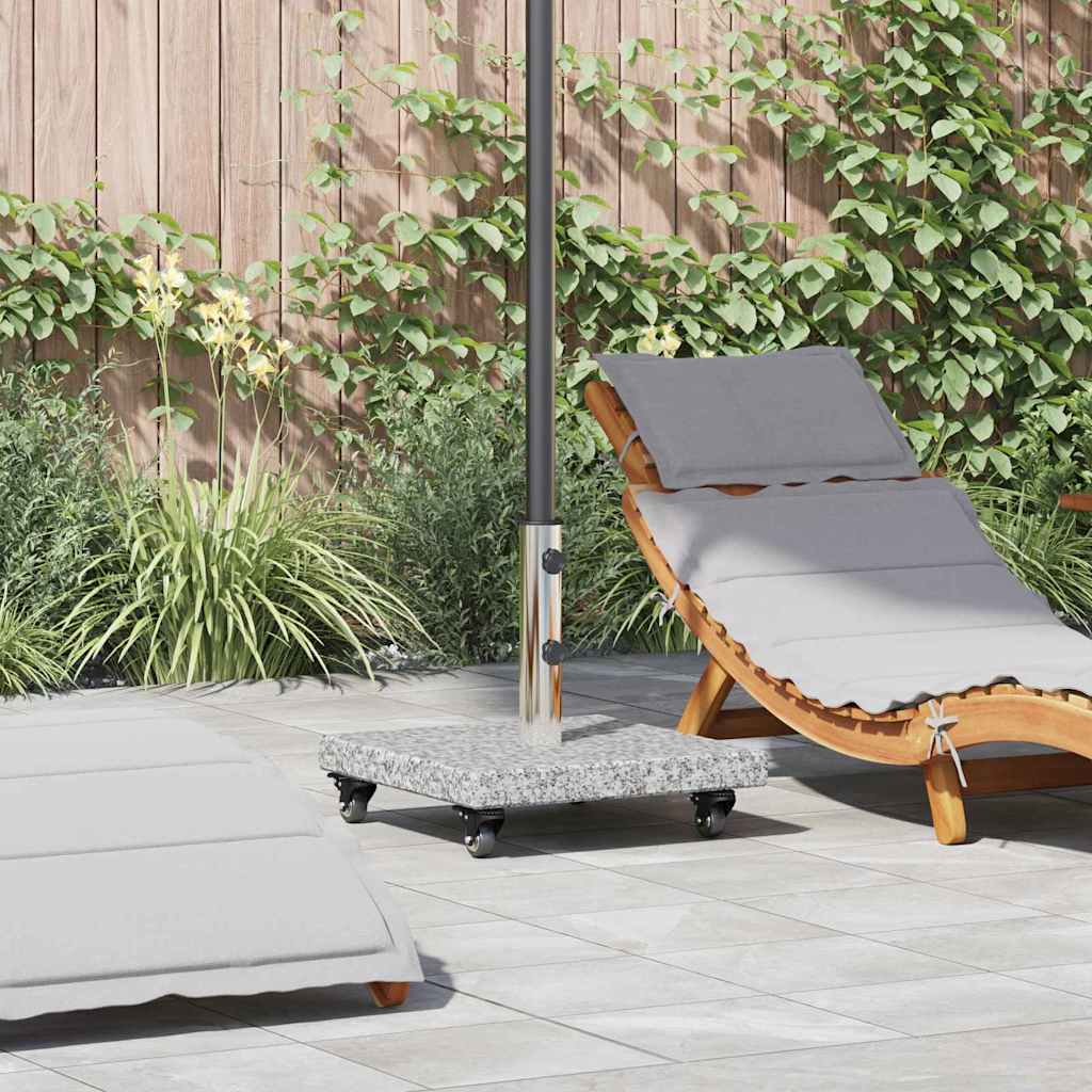 vidaXL Sonnenschirmständer 30kg Grau Granit Quadratisch
