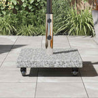 vidaXL Sonnenschirmständer 30kg Grau Granit Quadratisch