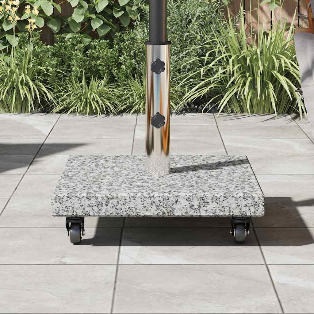 vidaXL Sonnenschirmständer 30kg Grau Granit Quadratisch
