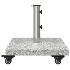 vidaXL Sonnenschirmständer 30kg Grau Granit Quadratisch