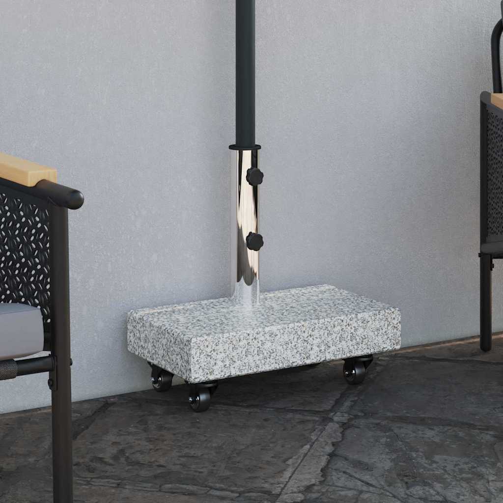 vidaXL Sonnenschirmständer Grau 45 x 25 x 45 cm Granit