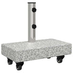 vidaXL Sonnenschirmständer Grau 45 x 25 x 45 cm Granit