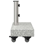 vidaXL Sonnenschirmständer Grau 45 x 25 x 45 cm Granit