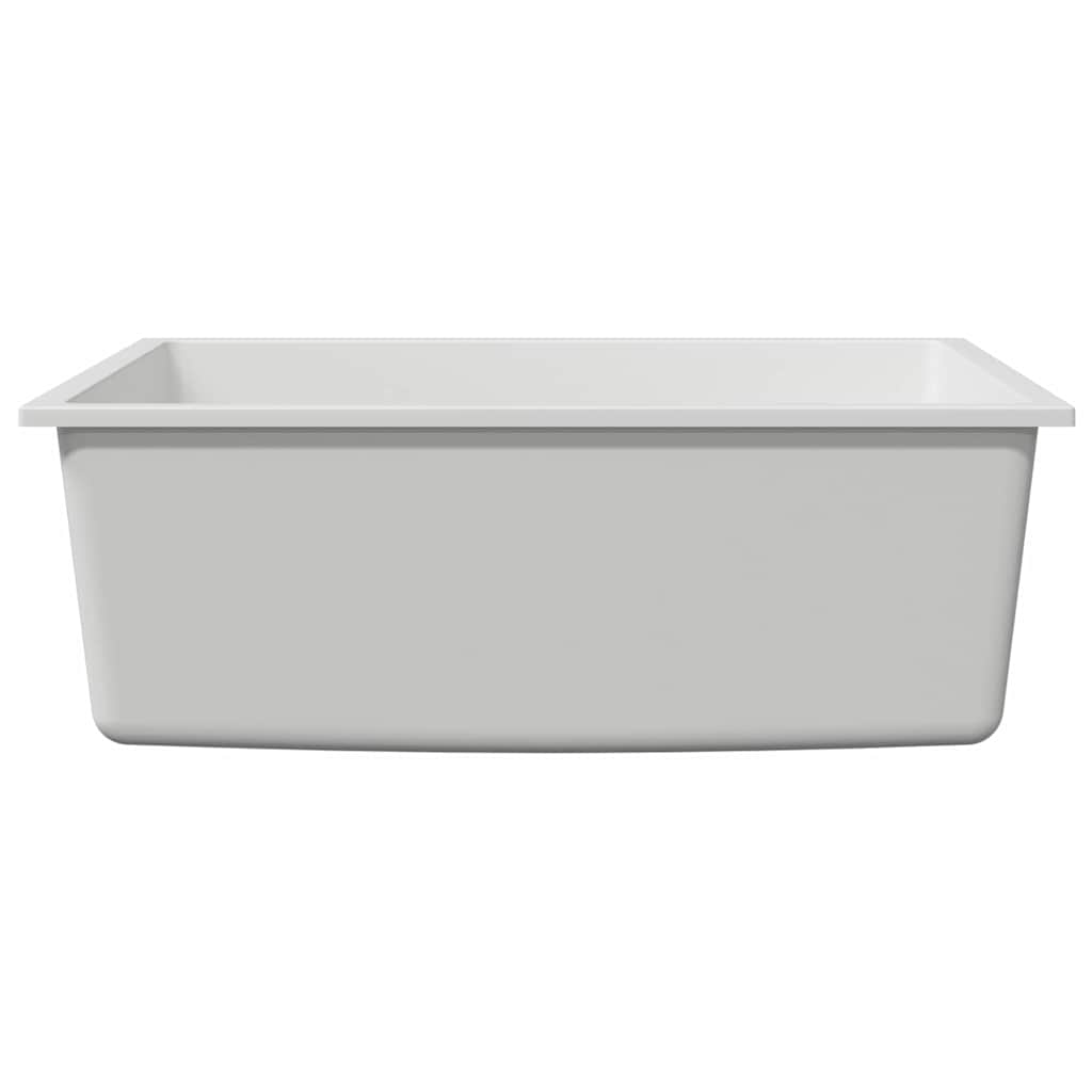 vidaXL Küchenspüle Weiß 54 x 44 x 20 cm Granit