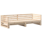 vidaXL Tagesbett mit Ausziehbett ohne Matratze 80x200 cm