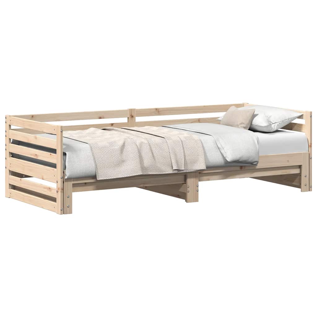 vidaXL Tagesbett mit Ausziehbett ohne Matratze 80x200 cm