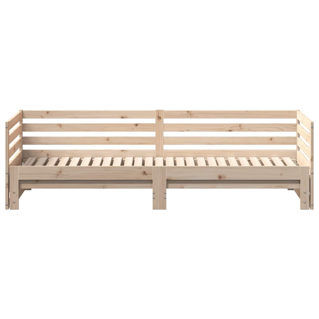 vidaXL Tagesbett mit Ausziehbett ohne Matratze 80x200 cm