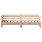 vidaXL Tagesbett mit Ausziehbett ohne Matratze 80x200 cm