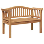 vidaXL Bank Braun 120 x 53,5 x 85 cm Massivholz Teak
