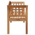 vidaXL Bank Braun 120 x 53,5 x 85 cm Massivholz Teak