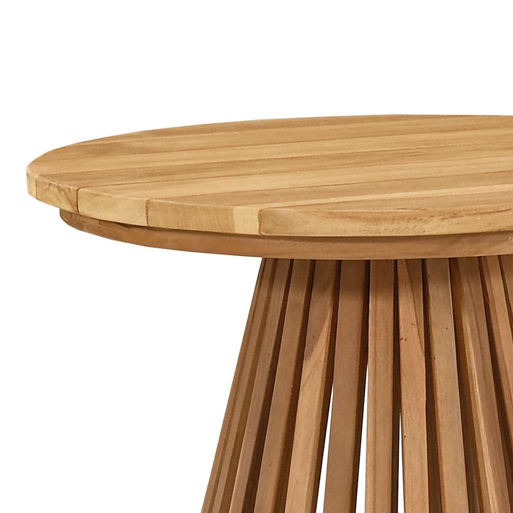 vidaXL Beistelltisch Braun 50 x 50 x 49,5 cm Massivholz Teak