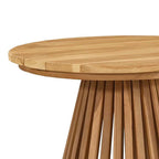 vidaXL Beistelltisch Braun 50 x 50 x 49,5 cm Massivholz Teak