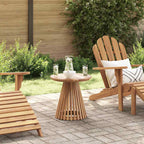 vidaXL Beistelltisch Braun 50 x 50 x 49,5 cm Massivholz Teak