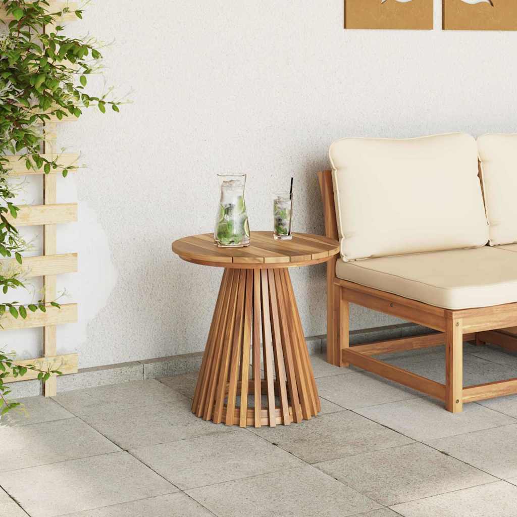 vidaXL Beistelltisch Braun 50 x 50 x 49,5 cm Massivholz Teak