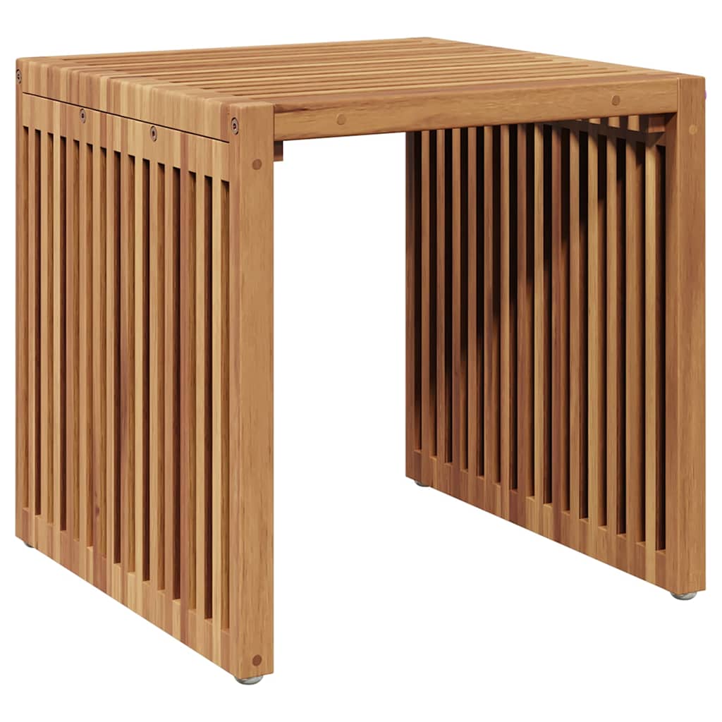 vidaXL Garten-Beistelltisch Braun 45 x 42,5 x 45 cm Massivholz Teak
